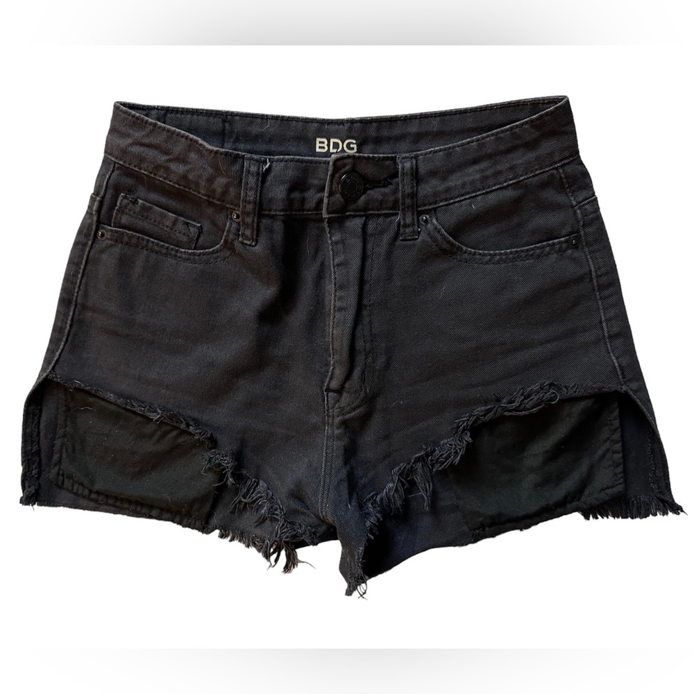 Urban Outfitters BDG Lou Black Denim Highwaisted Shorts